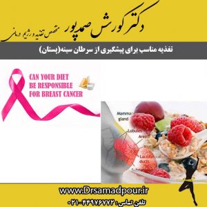نقش تغذیه در پیشگیری از سرطان سینه
