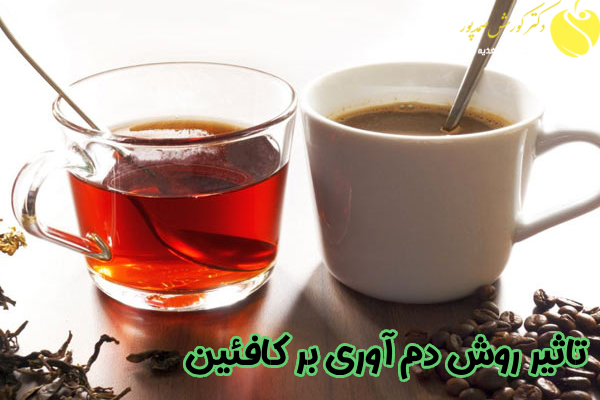 تاثیر روش دم آوری بر کافئین