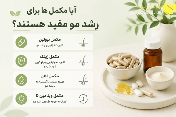 مکمل های رشد مو